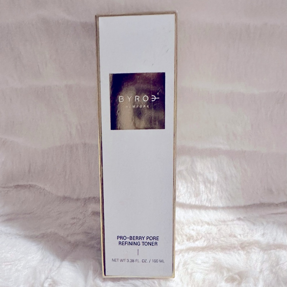New in box and unused BYROE New York Pro-Berry Pore Refining Toner, Retail $58.